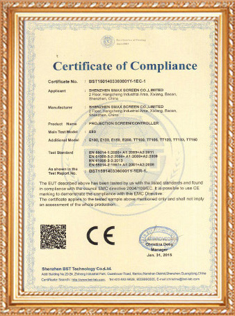 Our certificate
