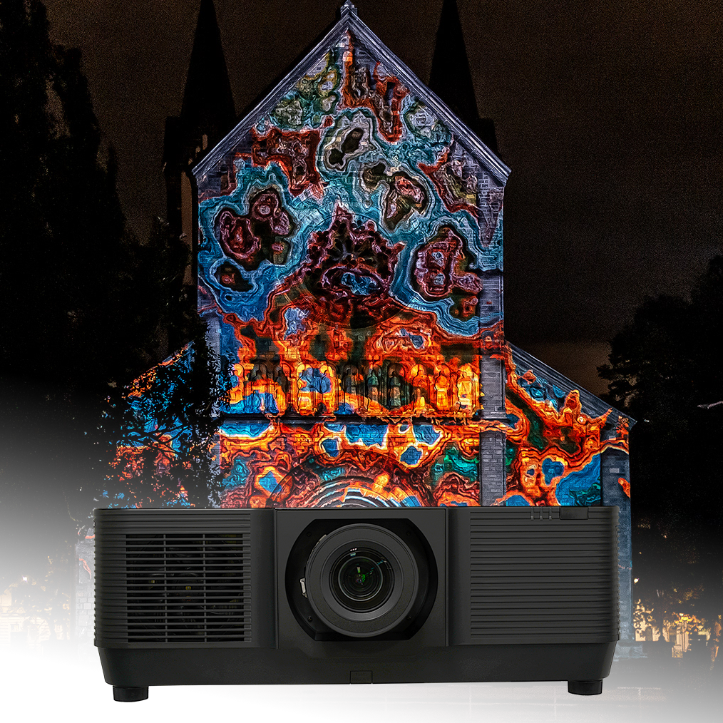 SMX 12000lumen Laser Projector For 3D Mapping on Building