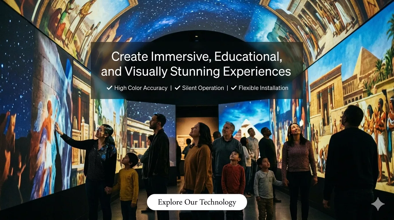 Laser Projector for immersive projection