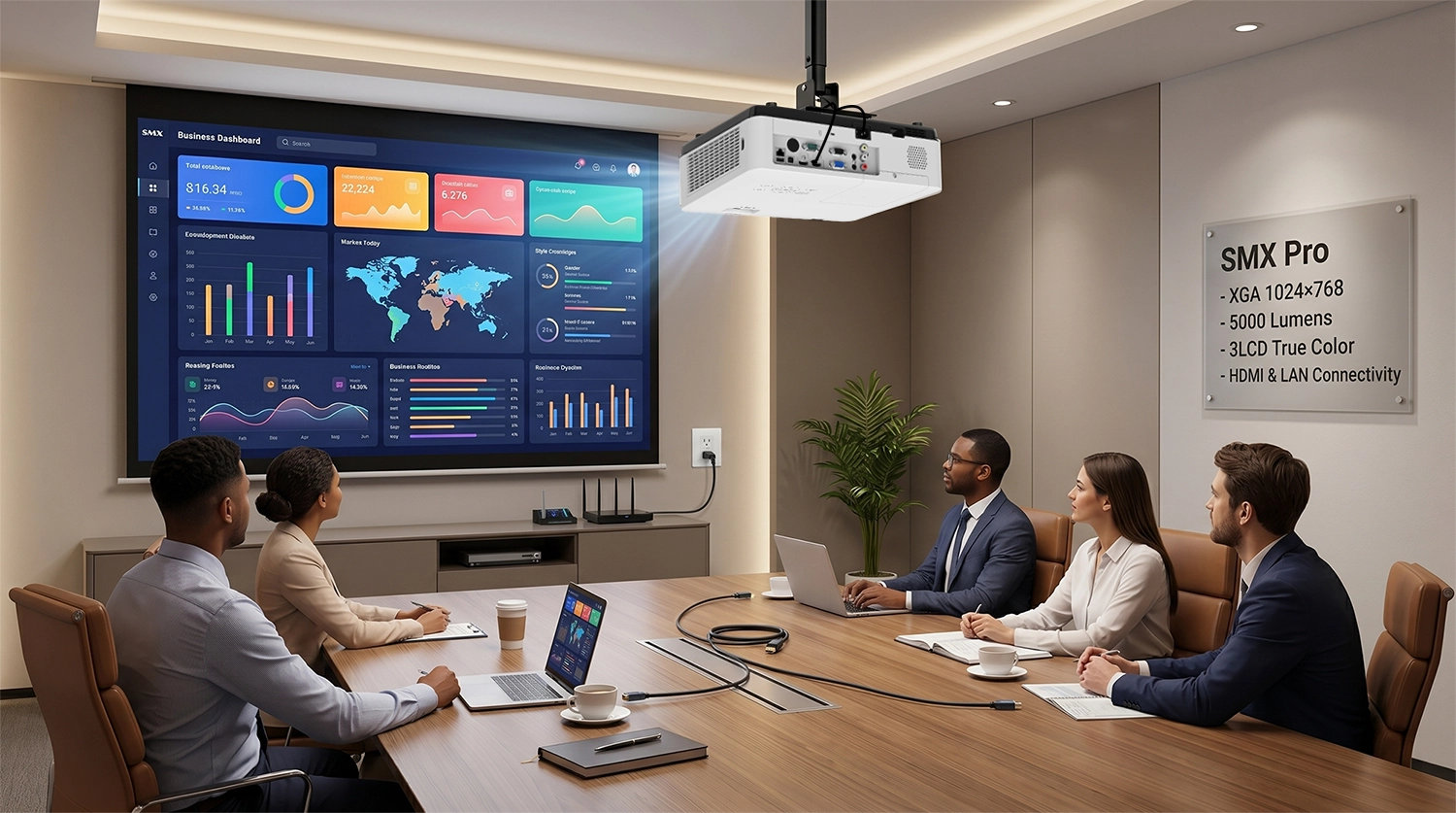 4300 lumen 3lcd projector for meeting room wuxga.webp