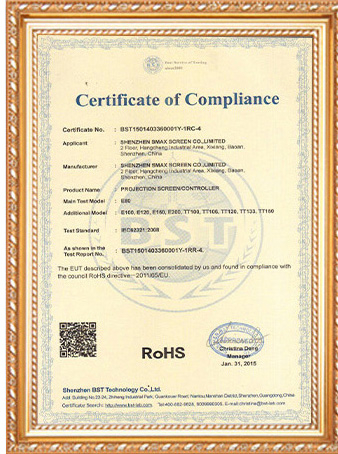 Our certificate