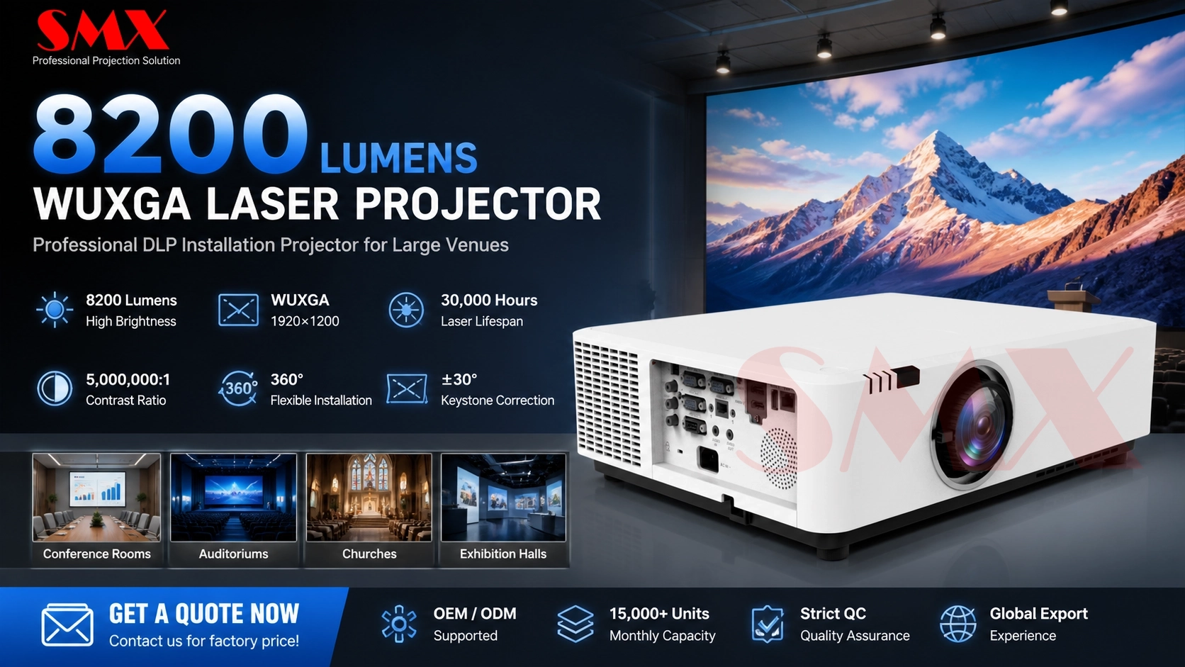 8200 Lumens WUXGA Laser Projector.webp
