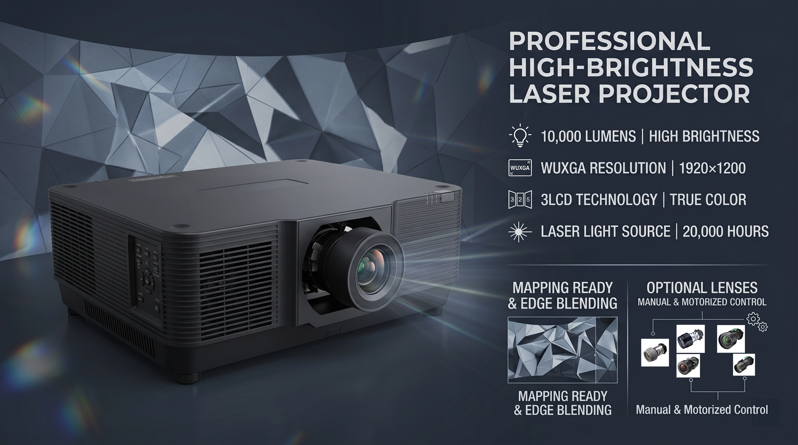 10000 Lumens WUXGA 3LCD Laser Projector.webp