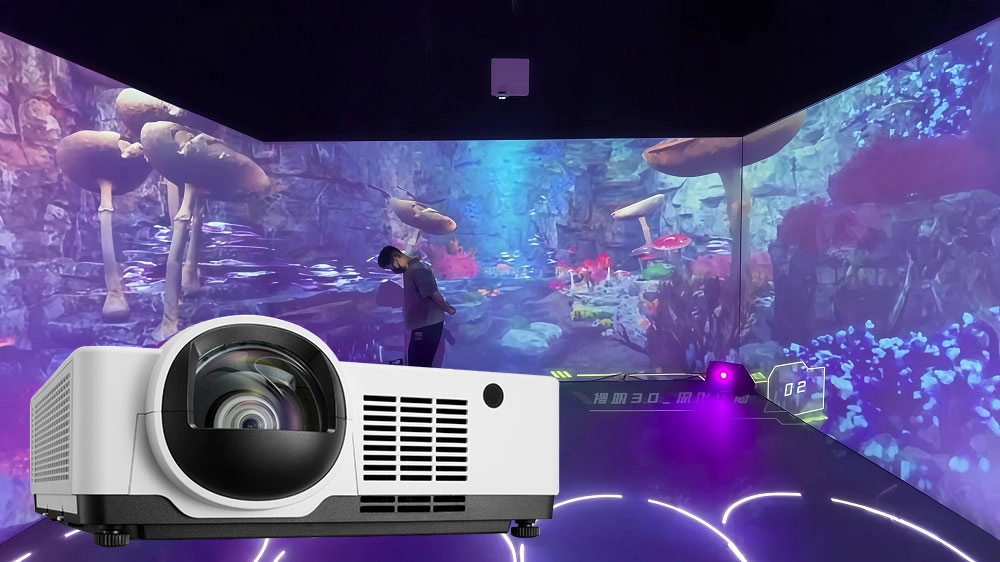 6000 Lumens WUXGA 3LCD Laser Short Throw Projector.webp