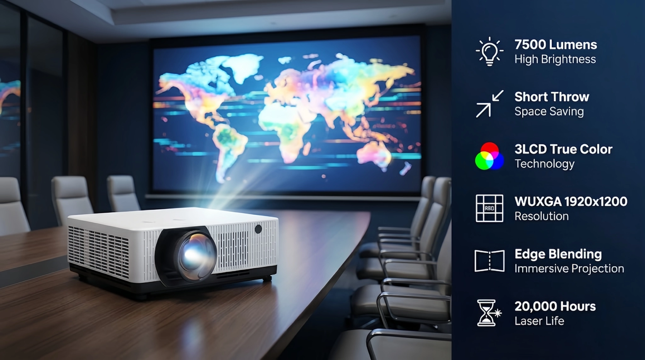 7500 lumen short throw laser projector.webp