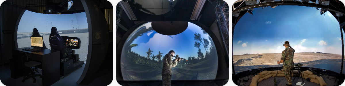 Simulation & Training Centers Dome Projection