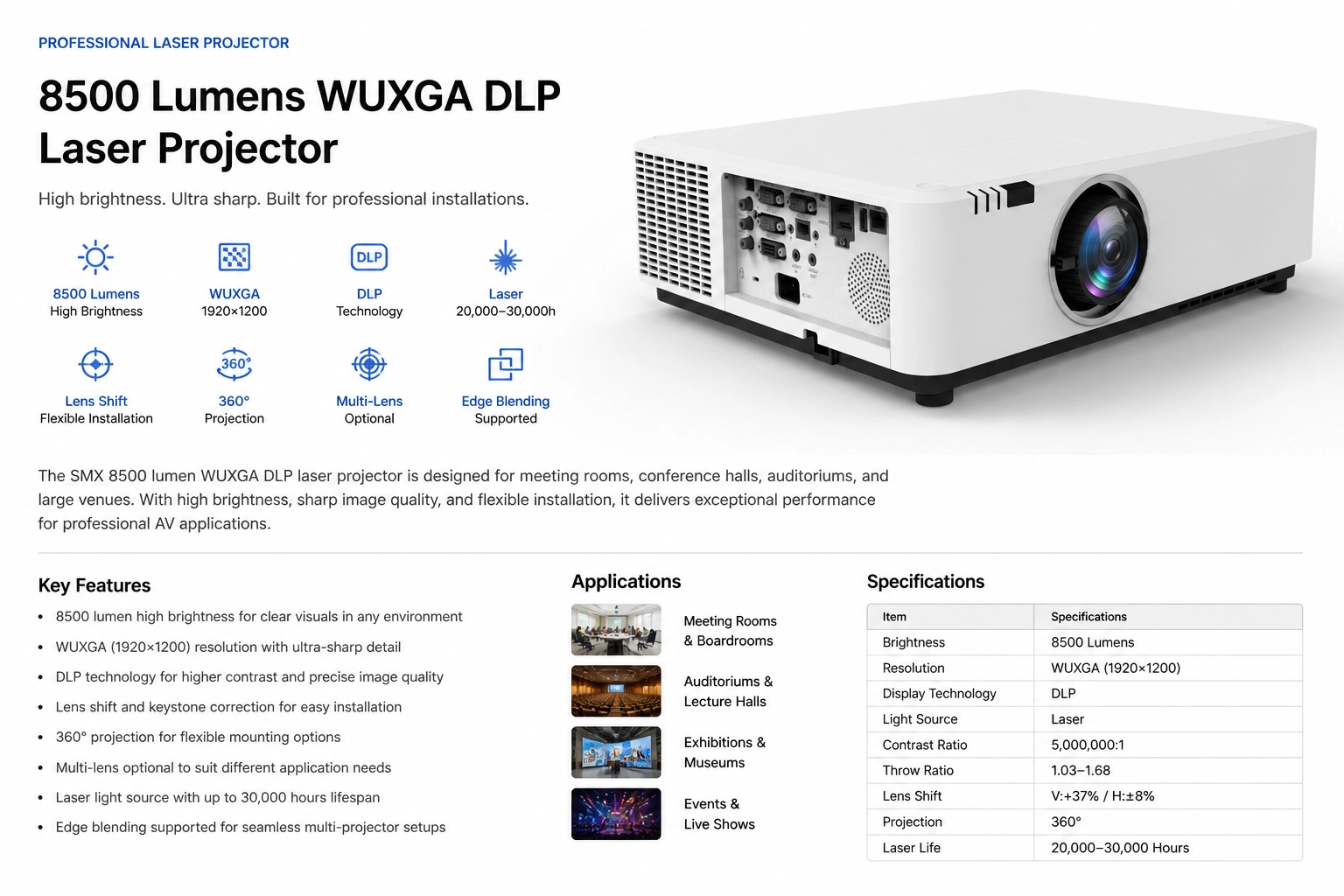 8500 Lumen DLP Laser Projector .webp