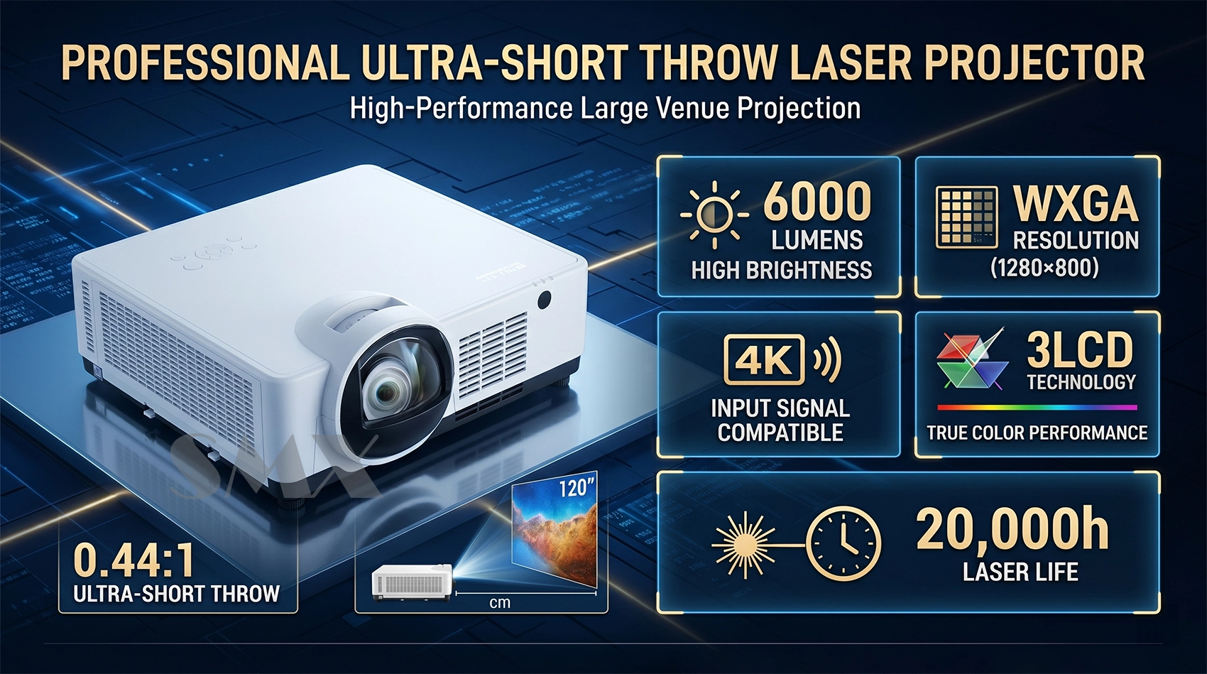 6000 lumen laser projector support 4k.webp