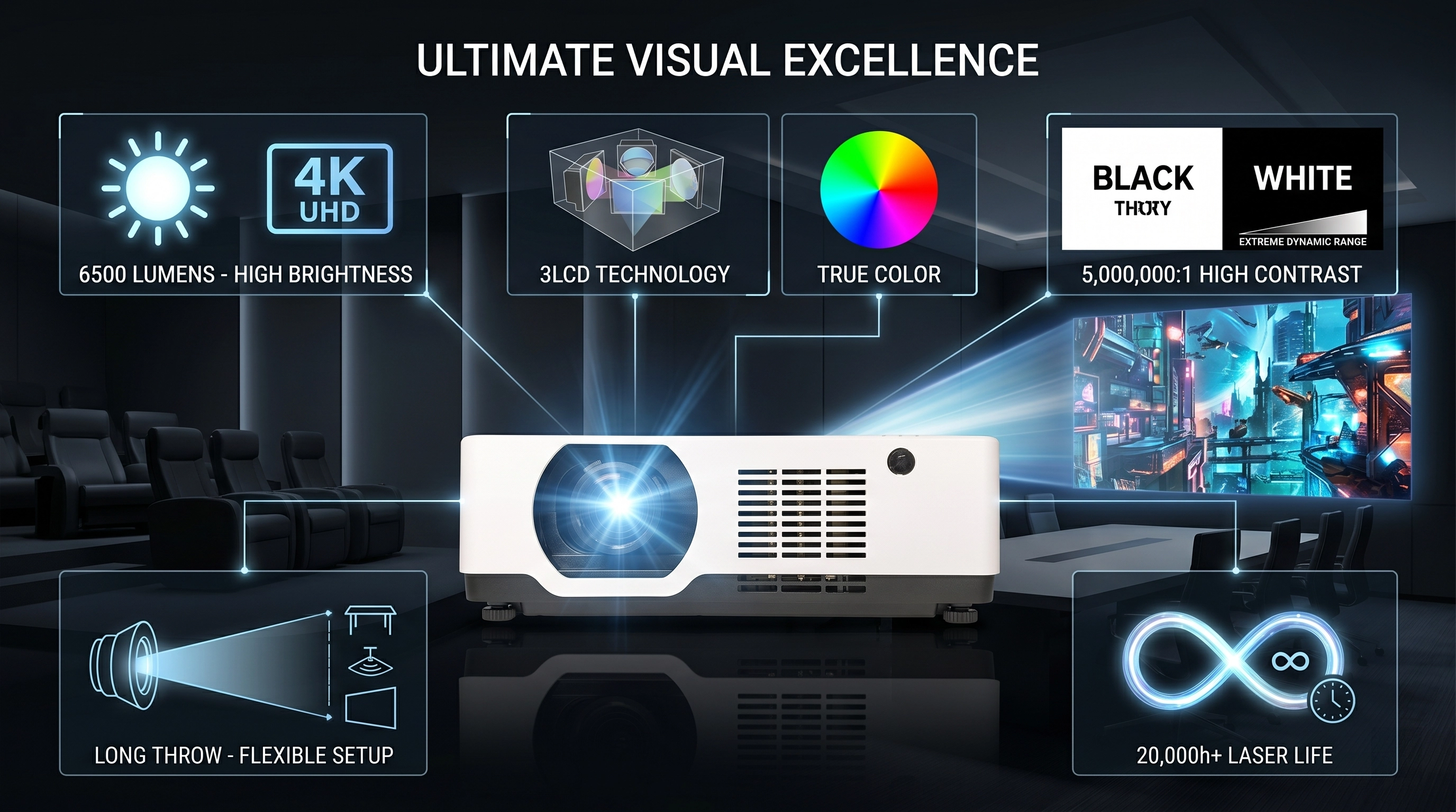 6500 Lumen 4K Laser Projector.webp