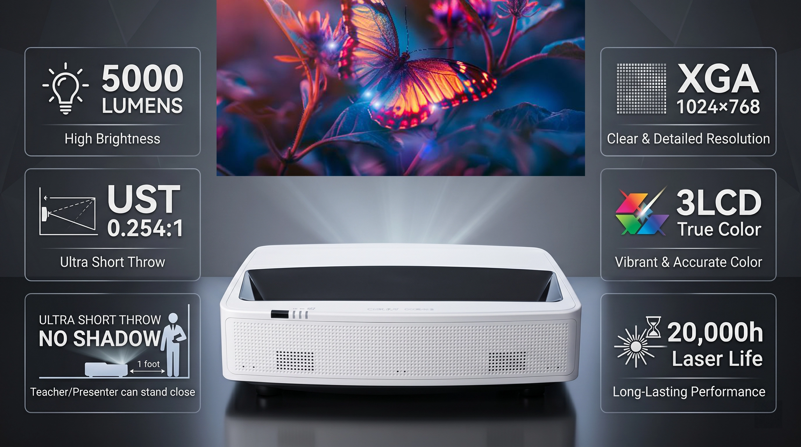 5000 Lumen UST Laser Projector.webp